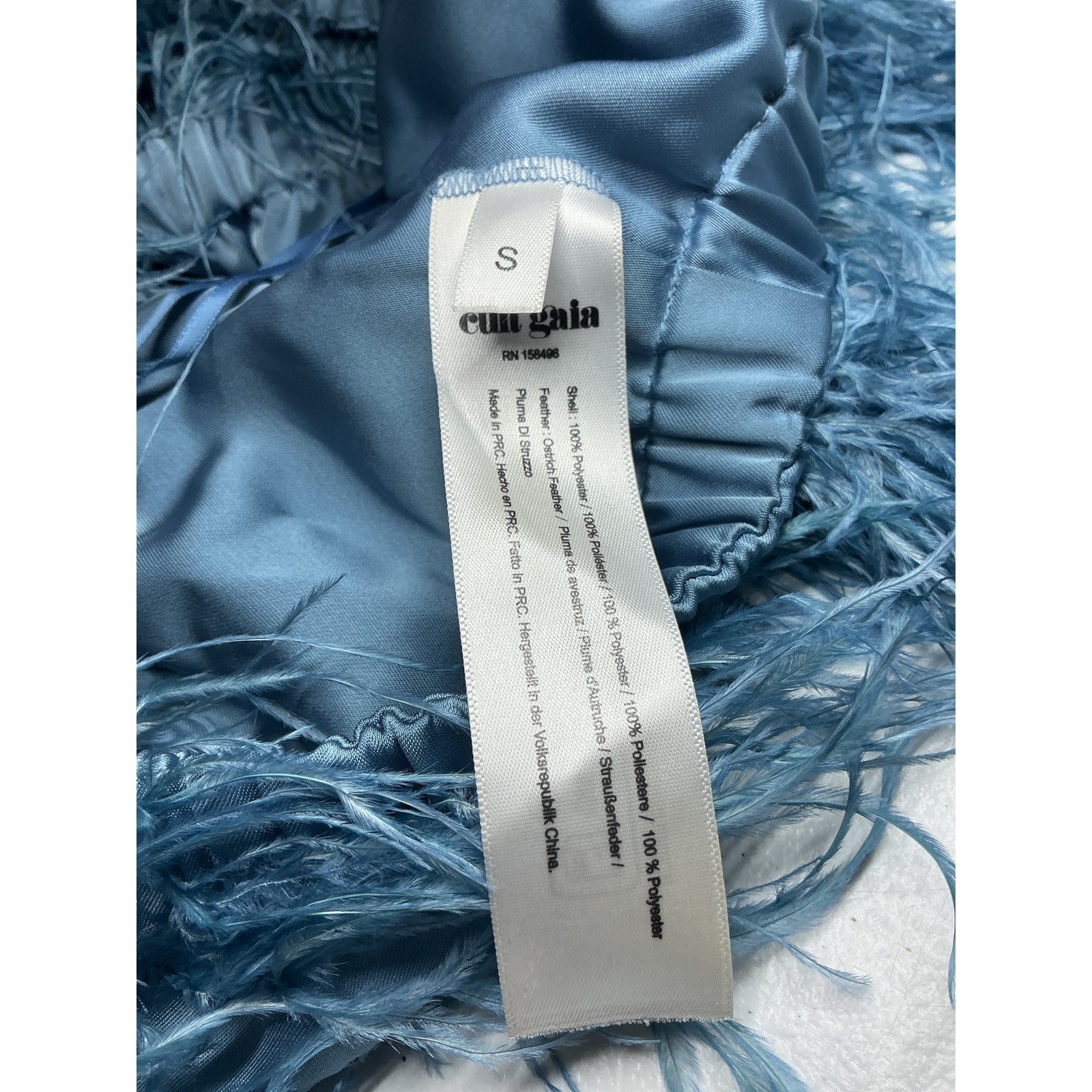 Cult Gaia 'Goetz' Blue Polyester Top Size S