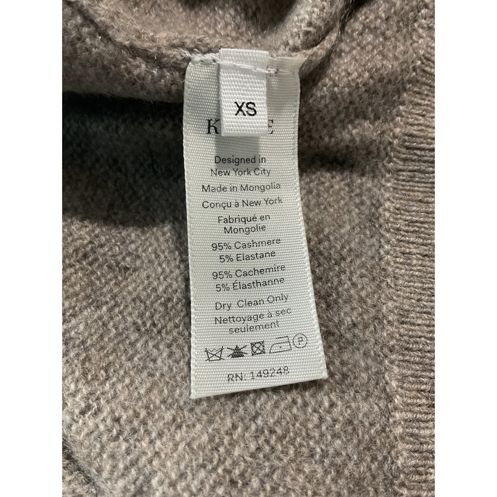 Khaite 'Jo' Grey Cashmere Pullover Sweater Size XS