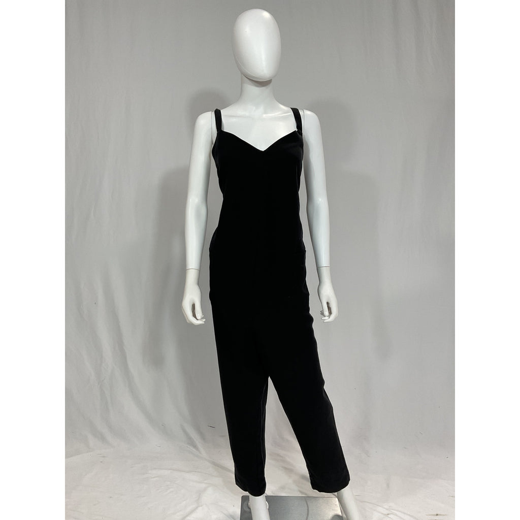 Hatch 'The Georgie' Black Sateen Jumpsuit Size 3 - NWT