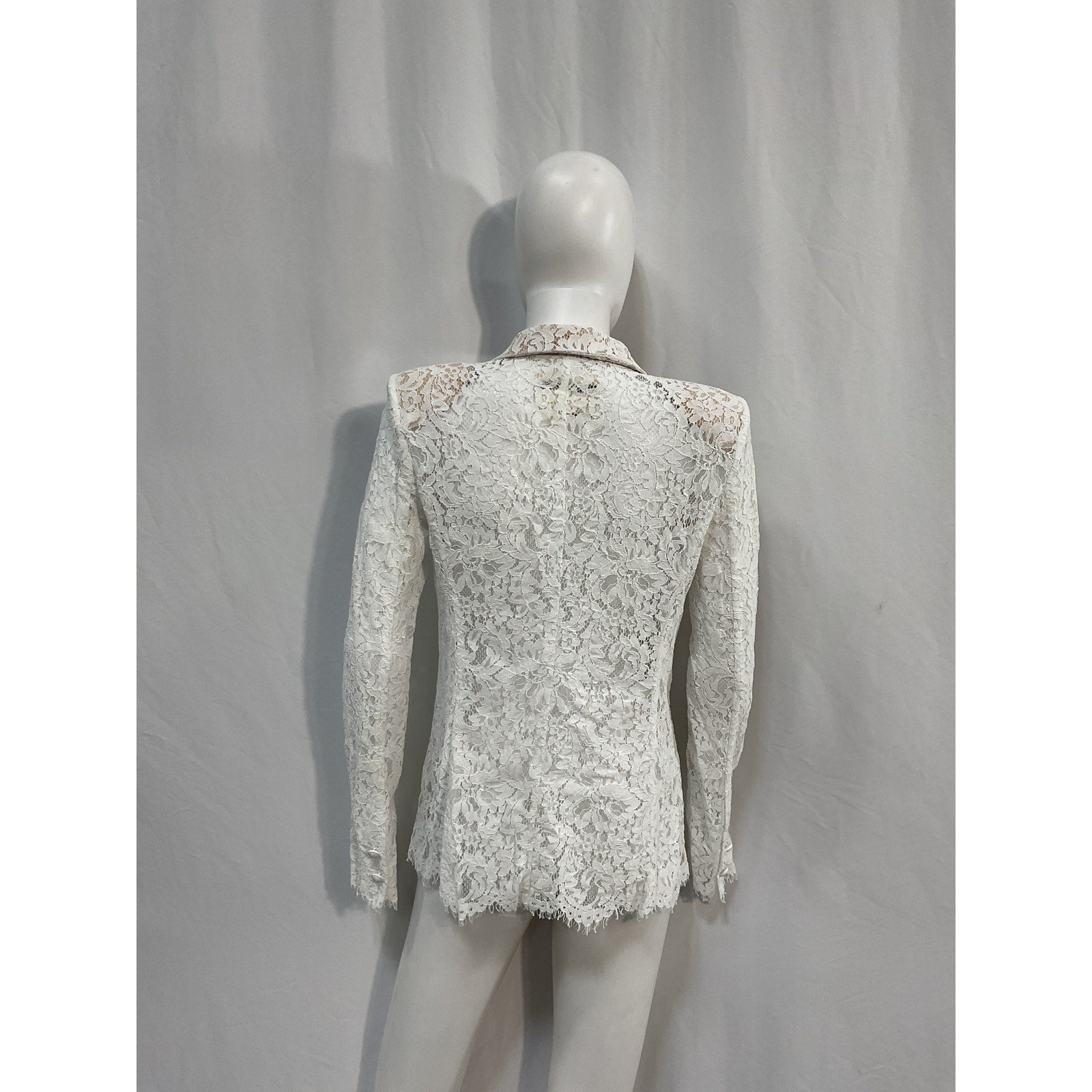 L'Agence 'Clementine' White Nylon Blazer Size 2