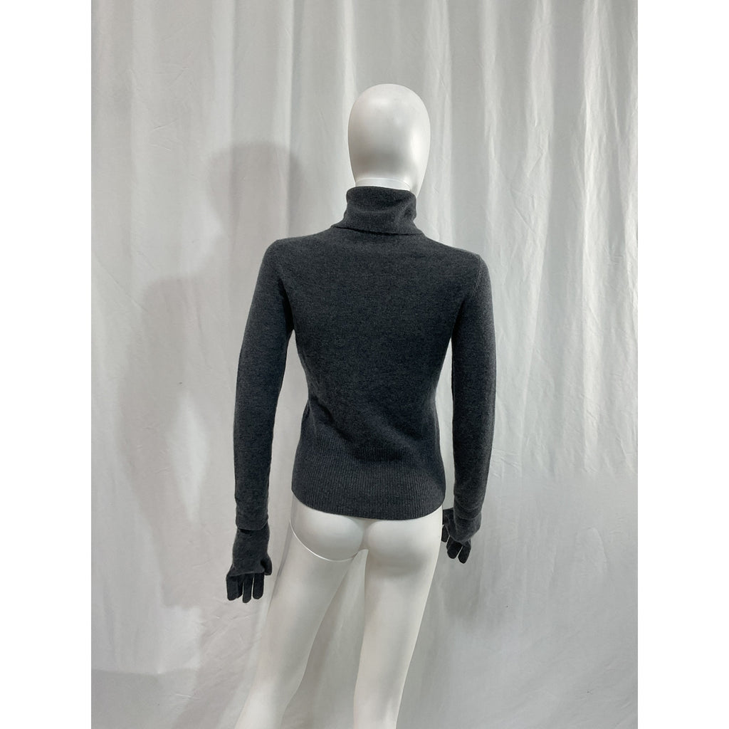 Simkhai 'Dita' Gray Gloved Turtleneck Size S