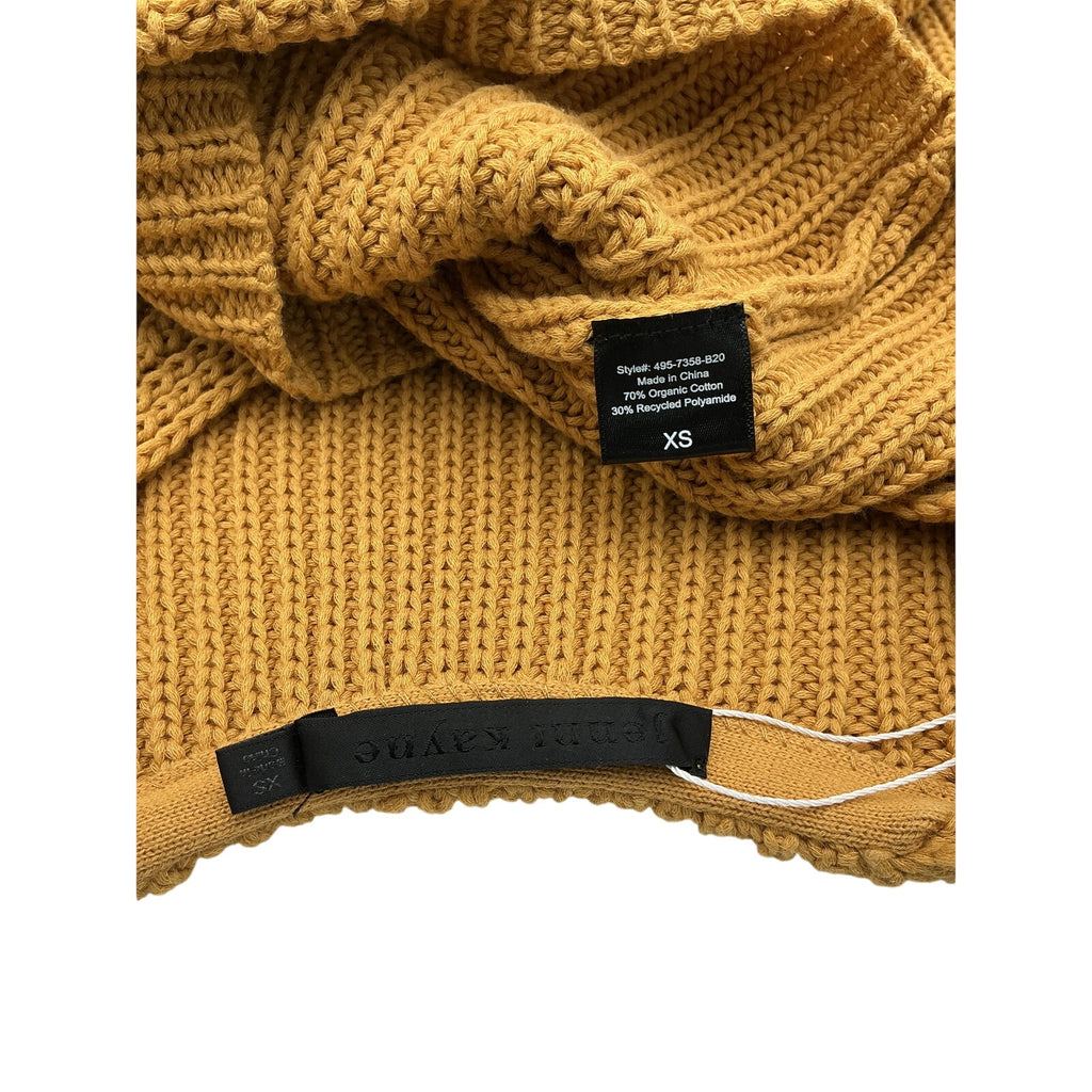 Jenni Kayne Gold Cotton Cabin Sweater Size XS