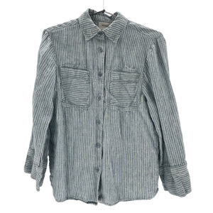 Reformation Oversized Blue Ian Shirt Size XS