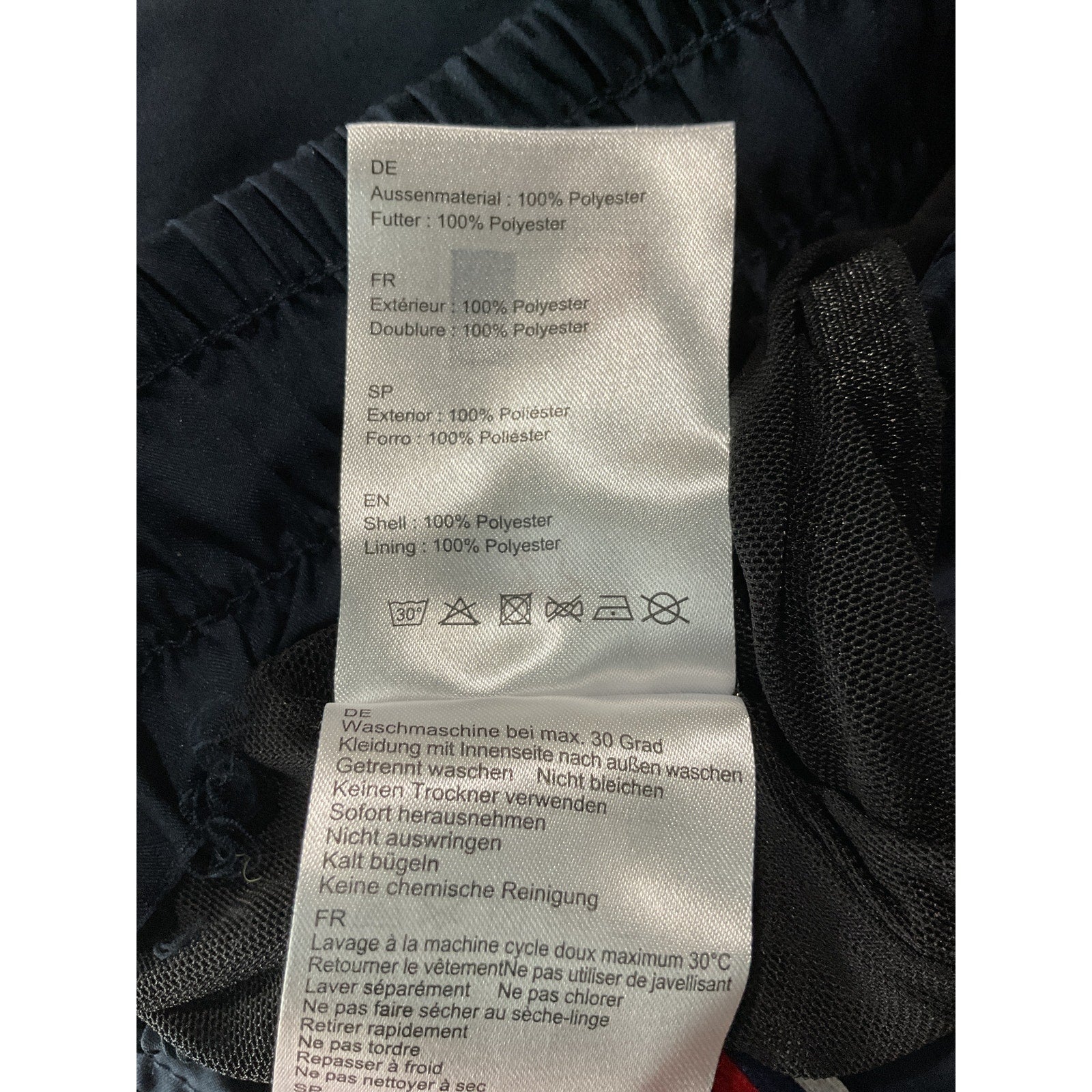 Perfect Moment Rainbow Navy Poly Shorts Size M
