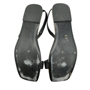 Toteme Minimalist Black Slingback Sandals Size 41 EU / US 11