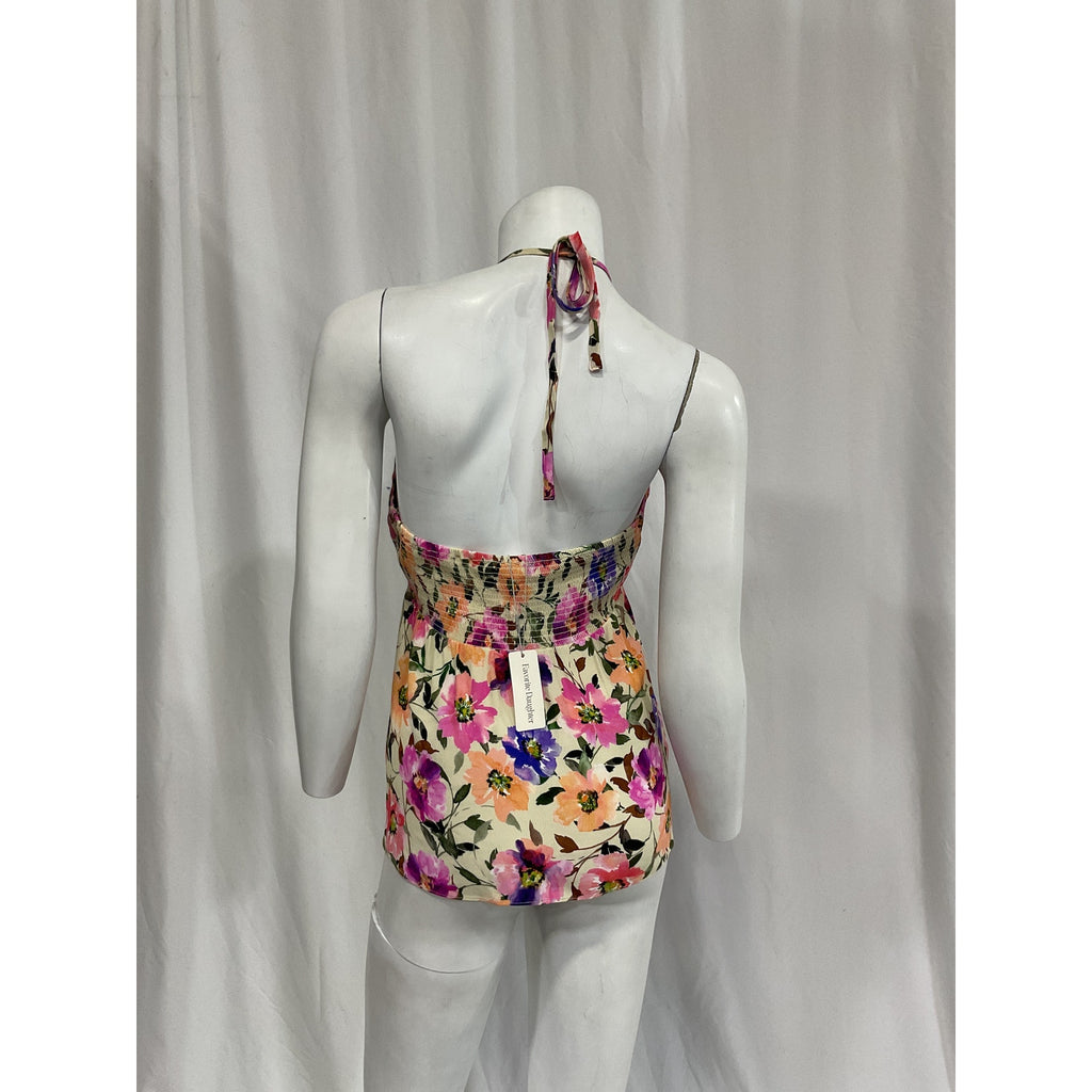 Favorite Daughter 'The Slow Dancing' Pink Halter Top Size M - NWT