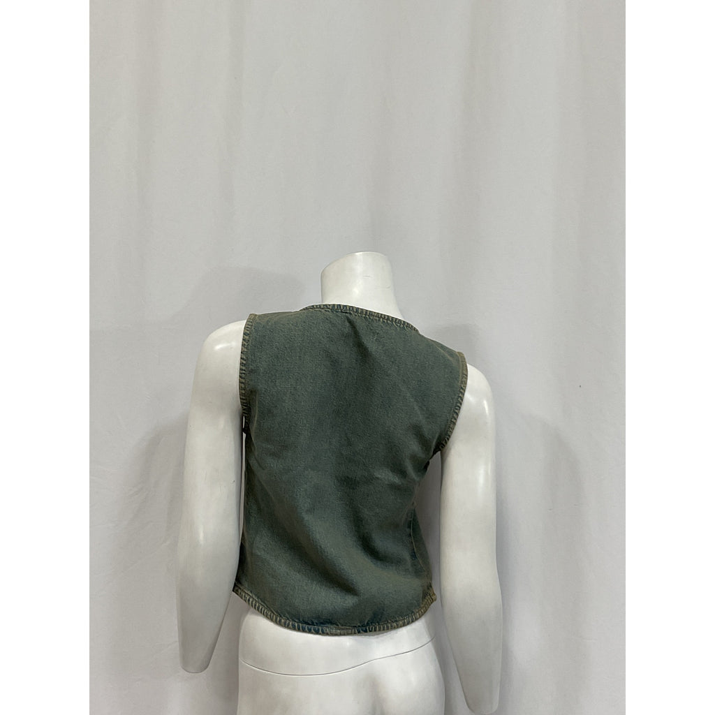 Miaou 'Chani' Green Cotton Top Size S