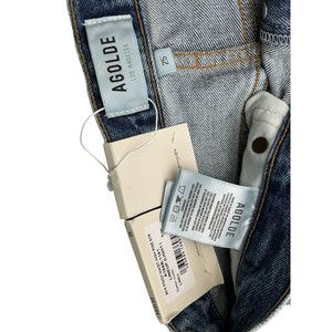 Agolde Distressed Blue Pinch Waist Denim Jeans Size 25