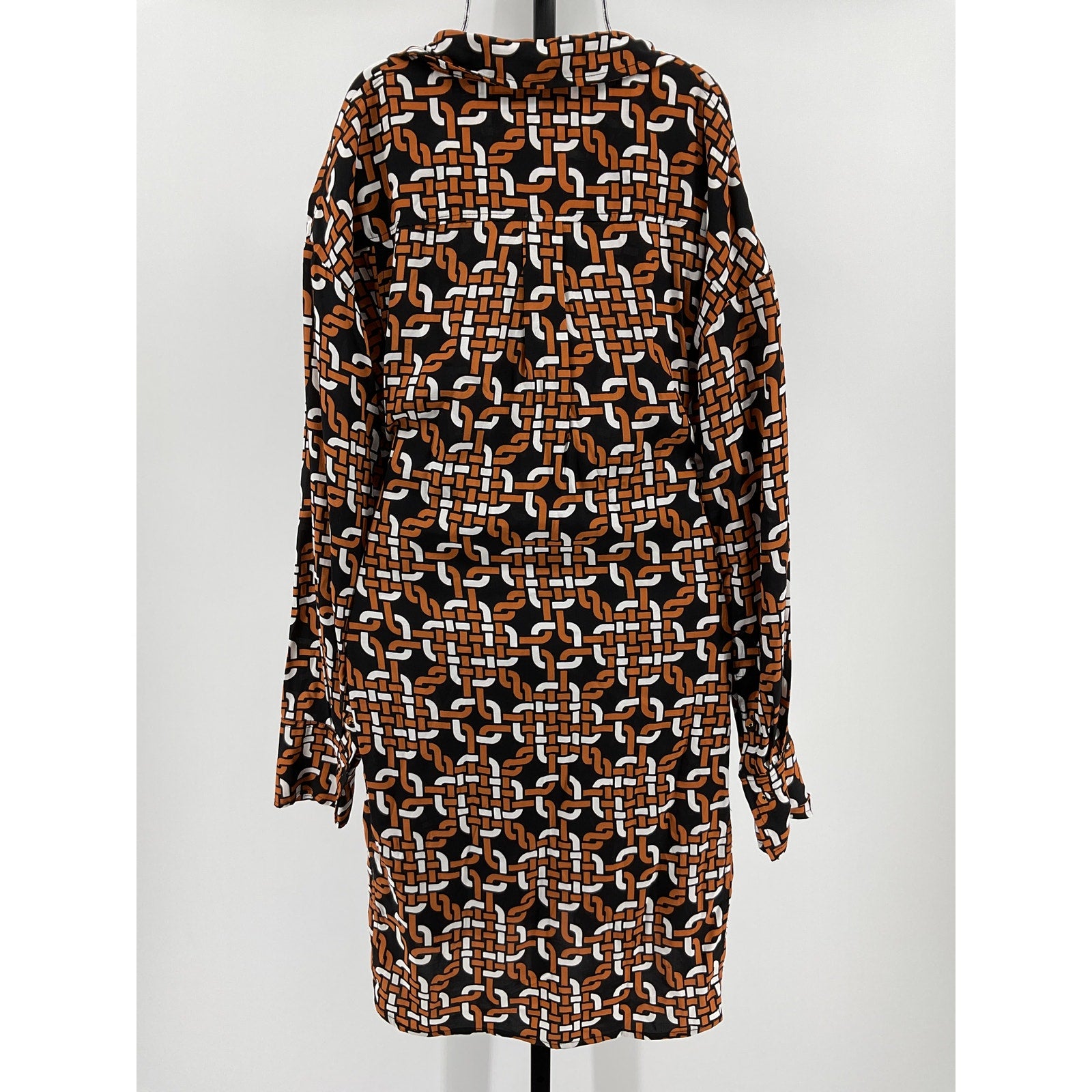 Faithfull The Brand 'Mirah' Black Viscose Shirt Dress Size S - NWT