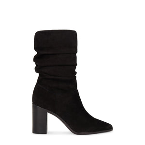 Schutz 'Ashlee' Black Leather Wedge Bootie Size 8
