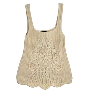Majorelle Maelis Beige Knit Tank Top Size S