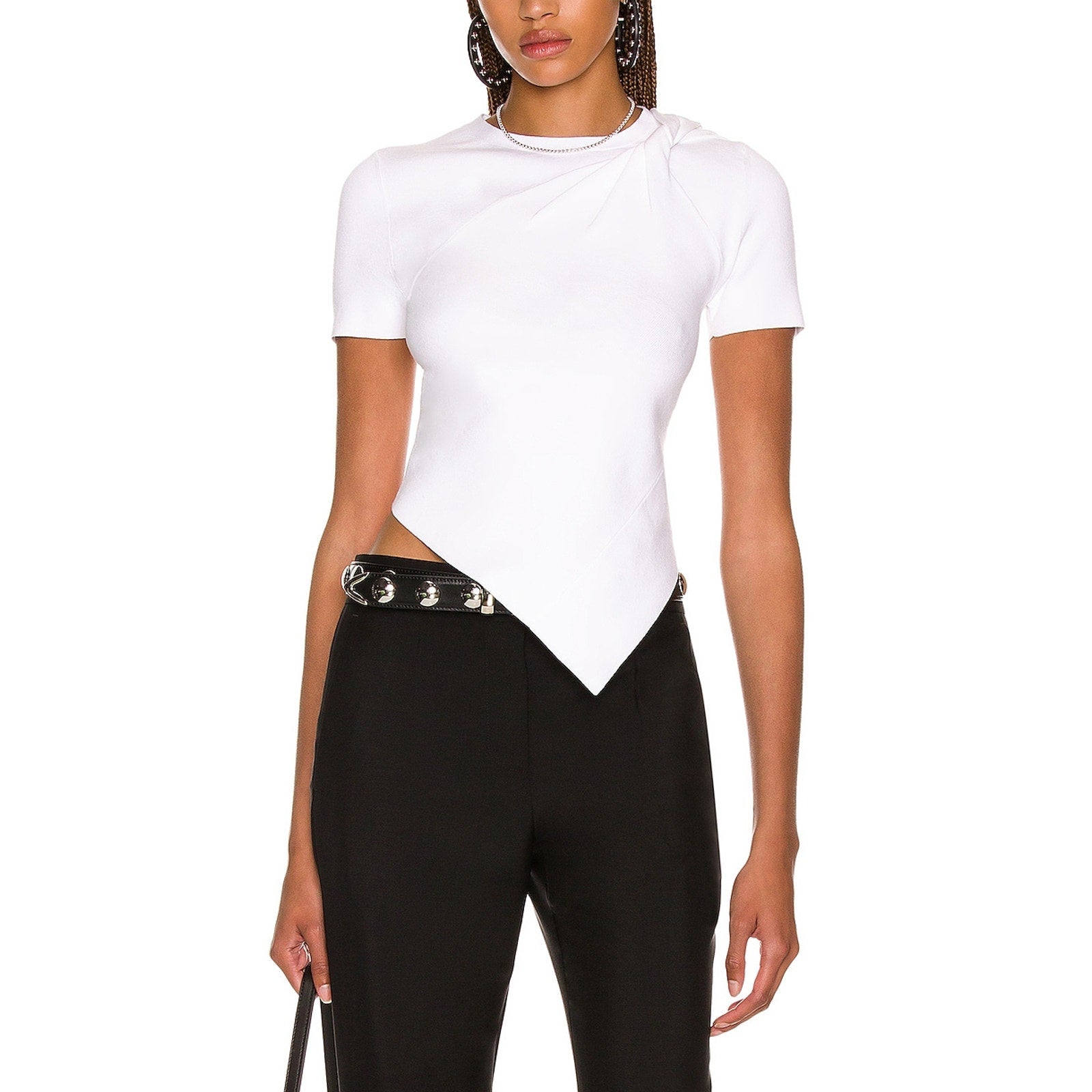 Helmut Lang 'Twist' White Crop Top Size XS