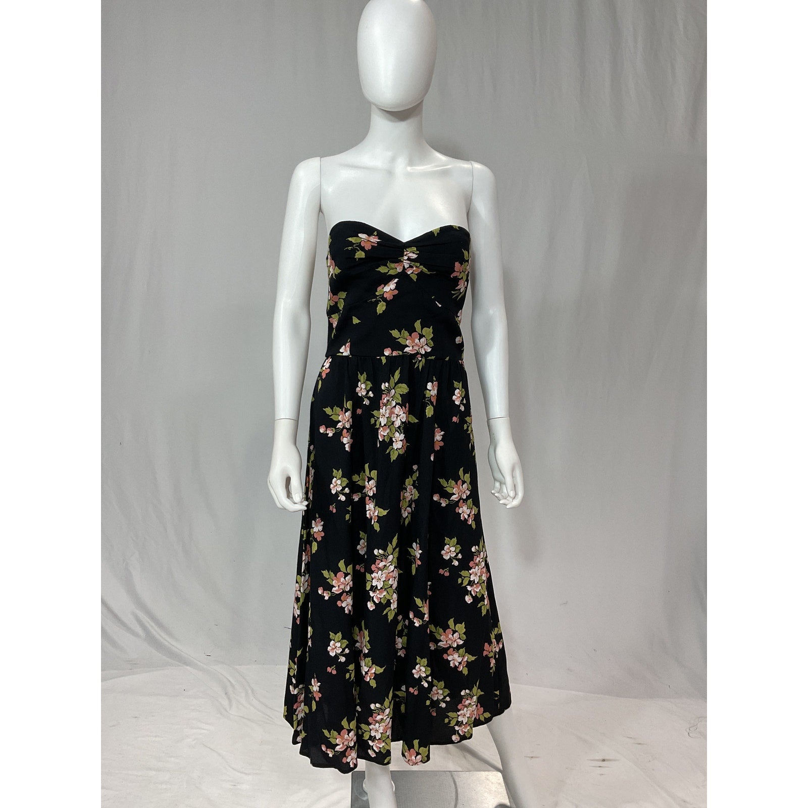 Reformation 'Aymeline' Black Dress Size 8