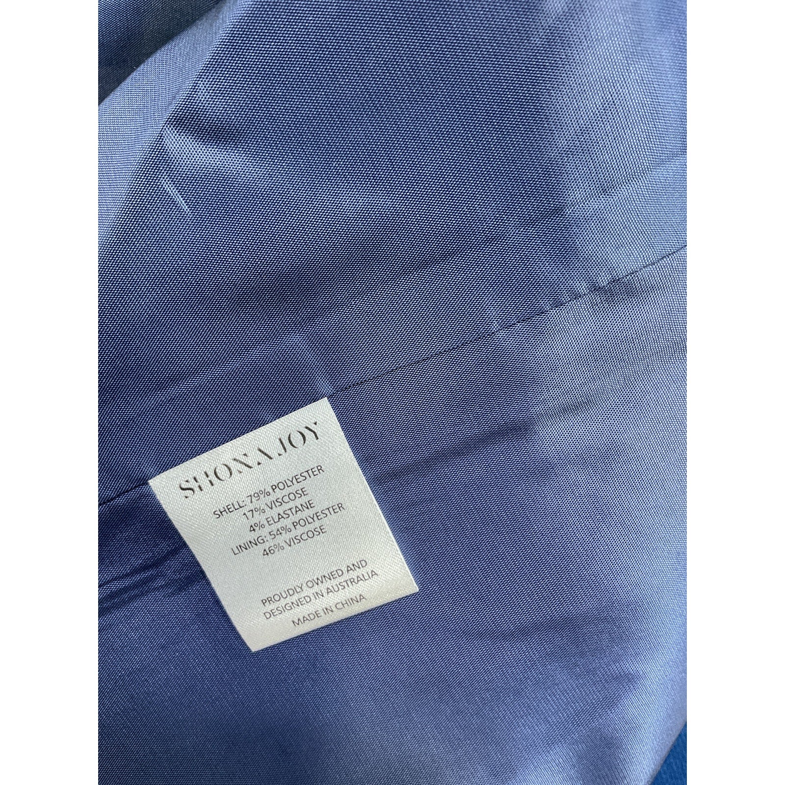 Shona Joy 'Irena' Blue Polyester Blazer Size 2