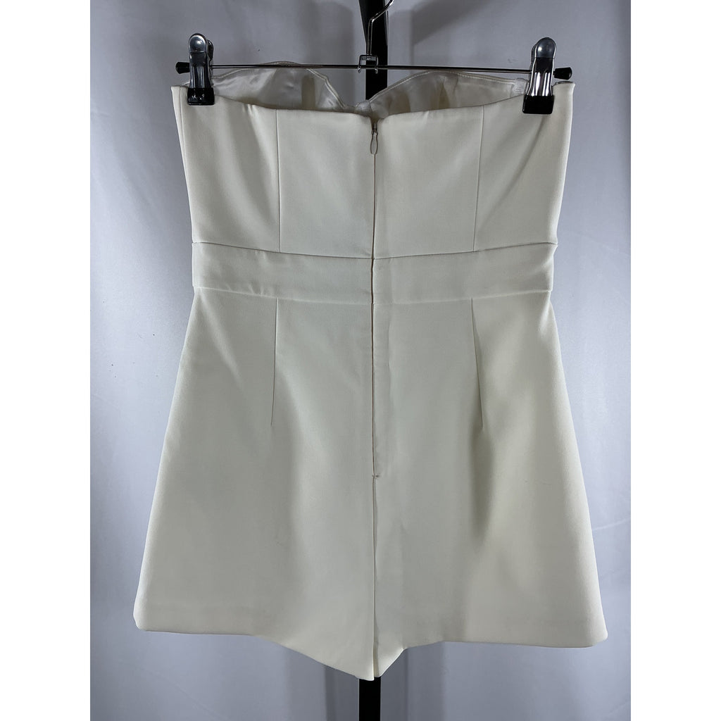 Michael Costello x Revolve 'Karina' White Polyester Romper Size XS - NWT