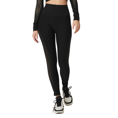 Alo Yoga Seamless Black Open Air Leggings Size S