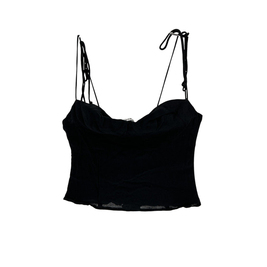 Reformation 'Liza' Black Camisole Top Size 0