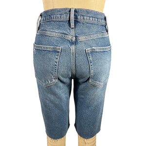 Frame Distressed Blue Bermuda Shorts Size 26