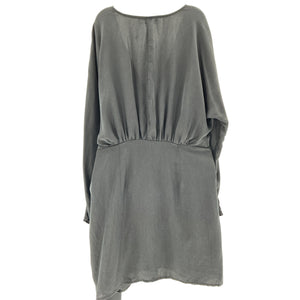 L'Academie Draped Black Lorriana Mini Dress Size S