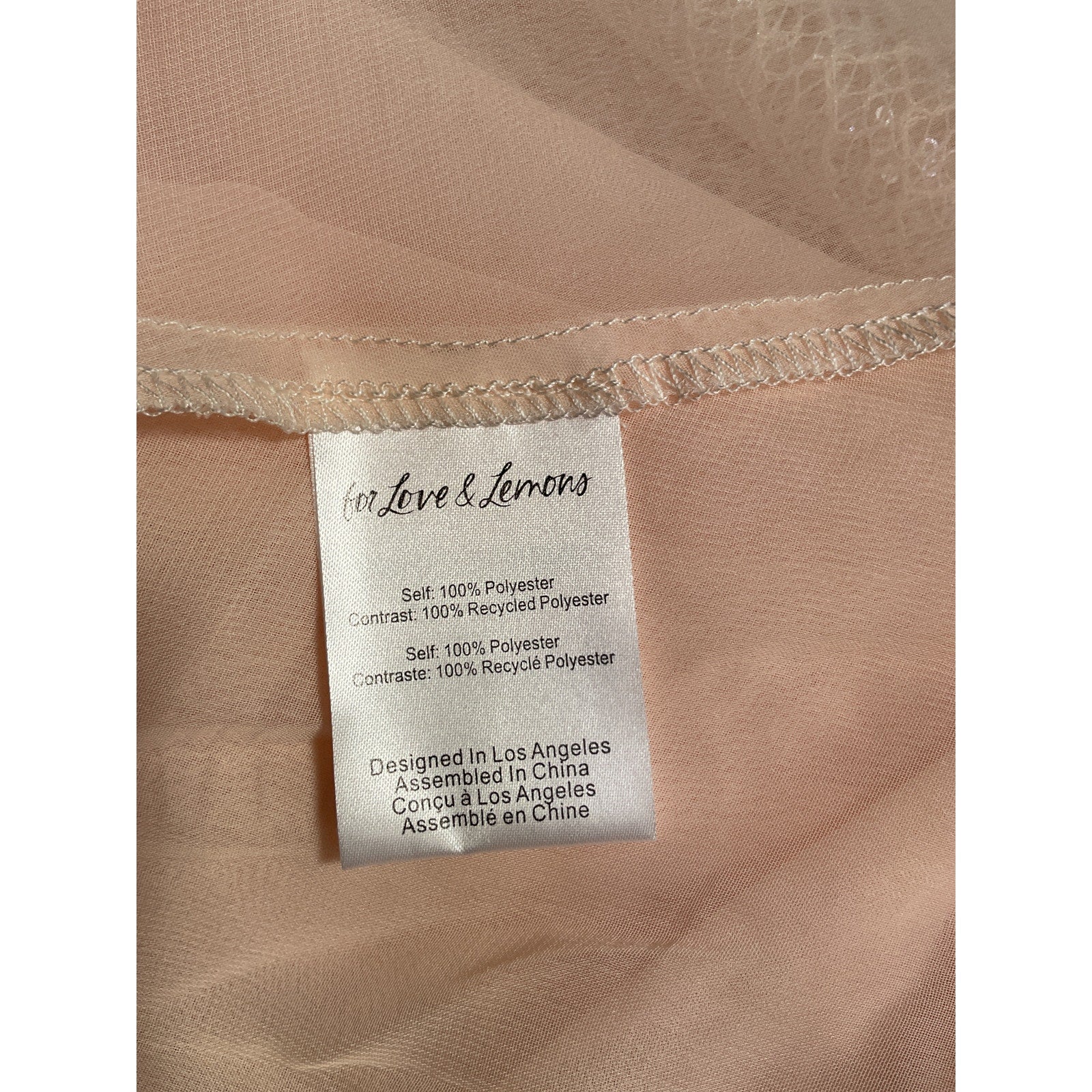 For Love & Lemons 'Kate' Beige Polyester Sequin Maxi Dress Size M - NWT