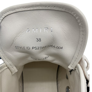 Amiri Patterned Black And White Bandana Court High Top Sneakers Size EU 38 / US 8