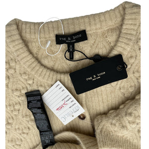 Rag & Bone Textured Beige Sierra Cardigan Size M