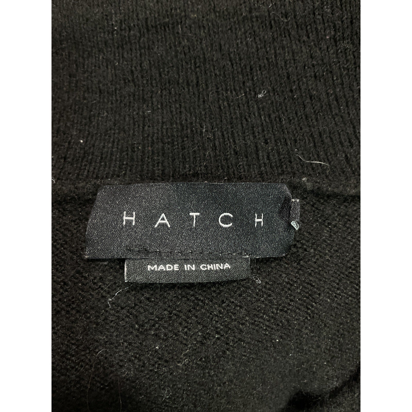 Hatch 'The Polo' Black Knit Dress Size 0