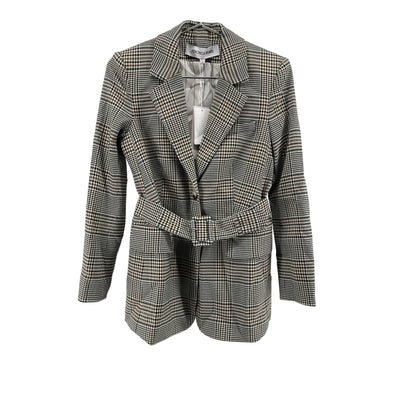 Veronica Beard 'Ryanne' White Polyester Belted Dickey Jacket Size 4 - NWT