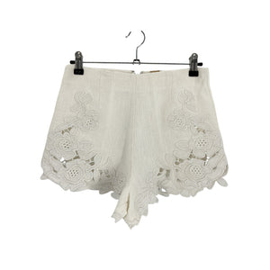 Cult Gaia Embroidered White Suni Shorts Size 0
