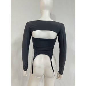 Miaou 'Phoenix' Grey Top Size XS