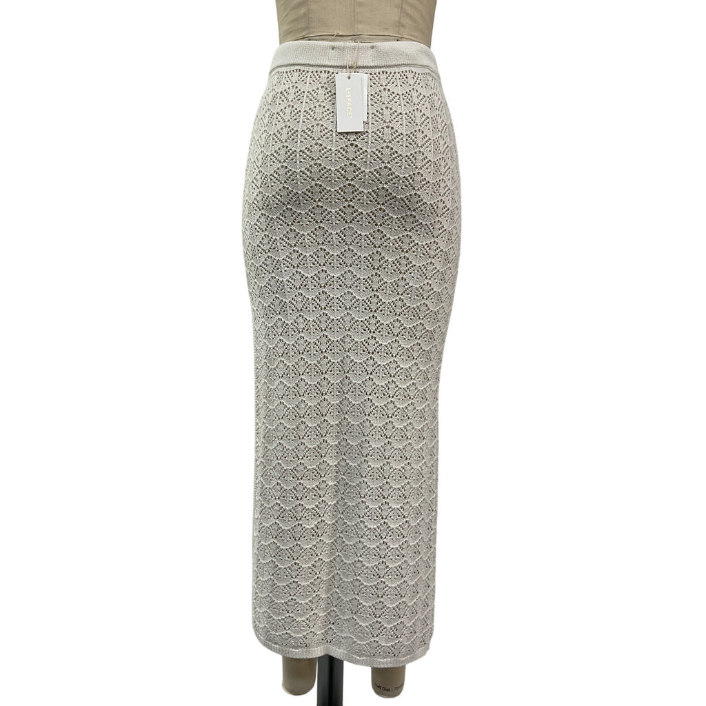 Lspace 'Sweet' White Acrylic Talk Skirt Size XS NWT