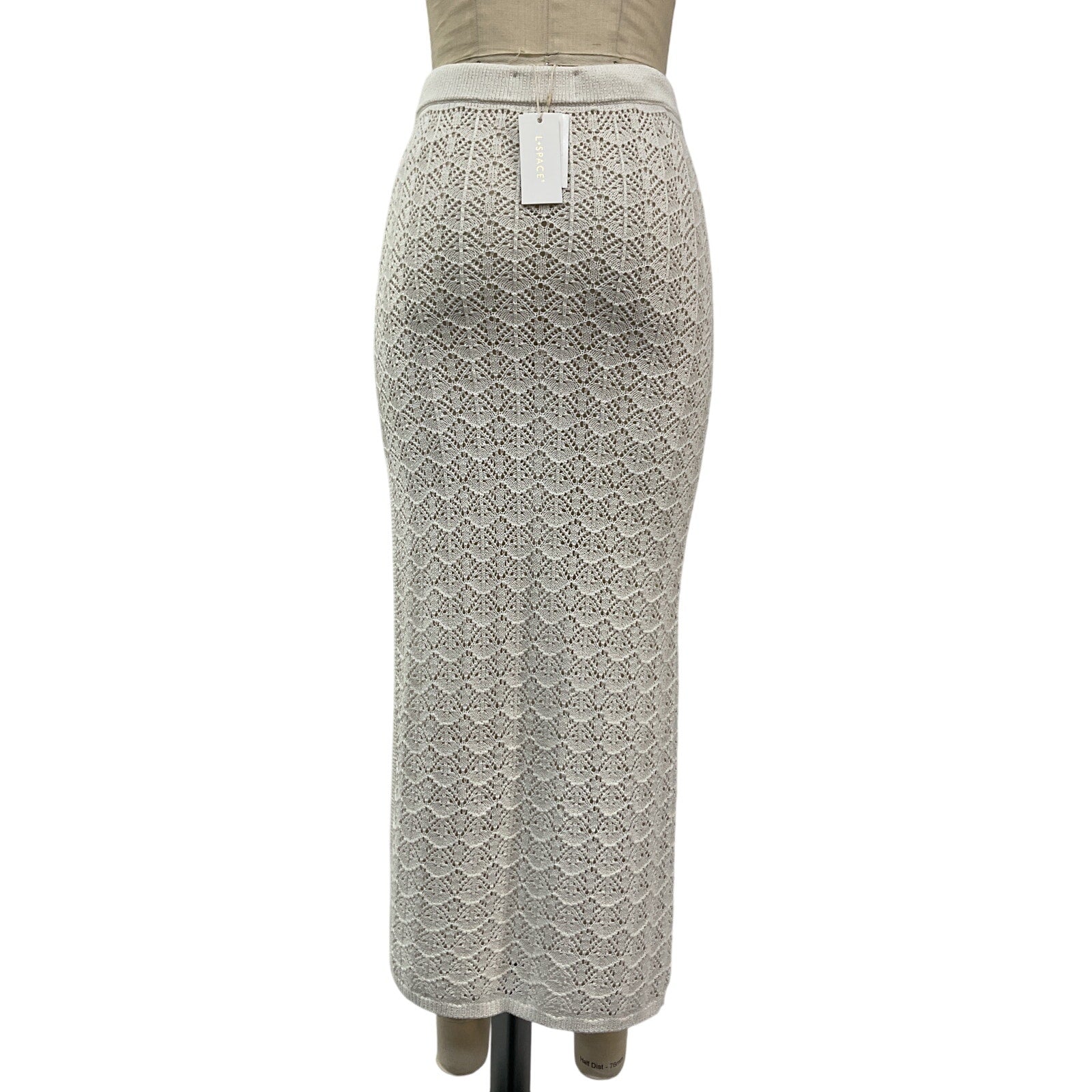 Lspace 'Sweet' White Acrylic Talk Skirt Size XS NWT