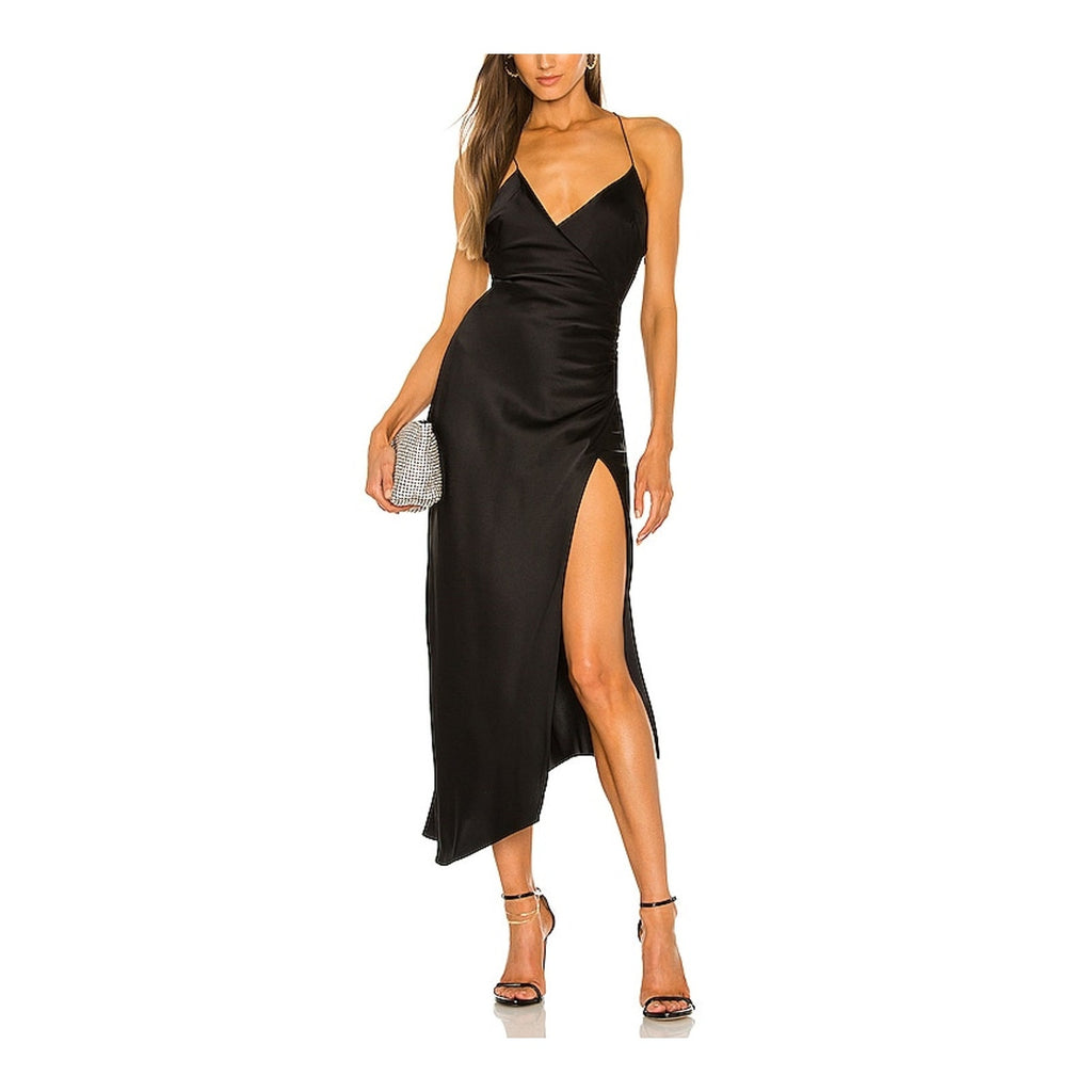 Ser.O.Ya 'Emma' Black Silk Dress Size L