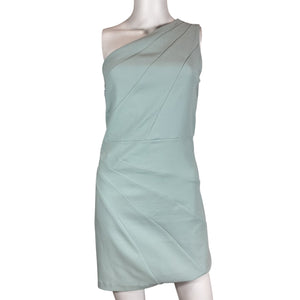 Michael Costello Asymmetric Turquoise Ava Dress Size M