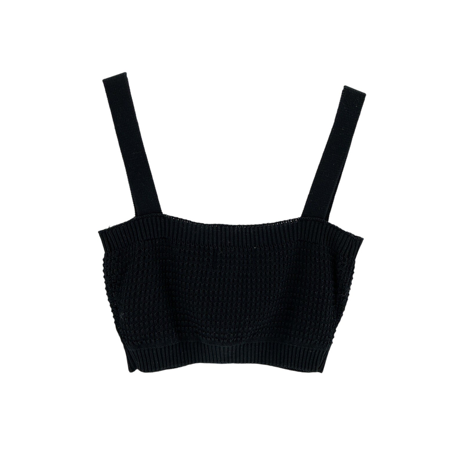 Loulou Studio 'Senna' Black Cotton Tank Top Size L