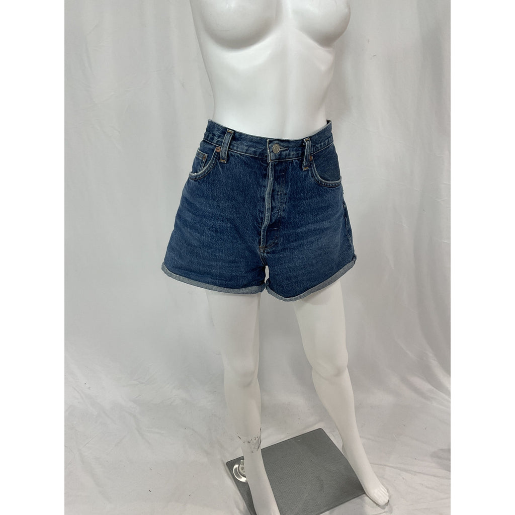 Agolde 'Dee' Blue Denim Jean Short Size 29