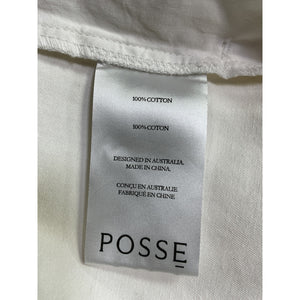 Posse 'Wesley' White Cotton Trouser Size XS