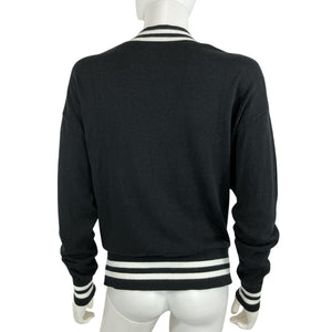 The Upside Striped Black Duet Sweater Size XS