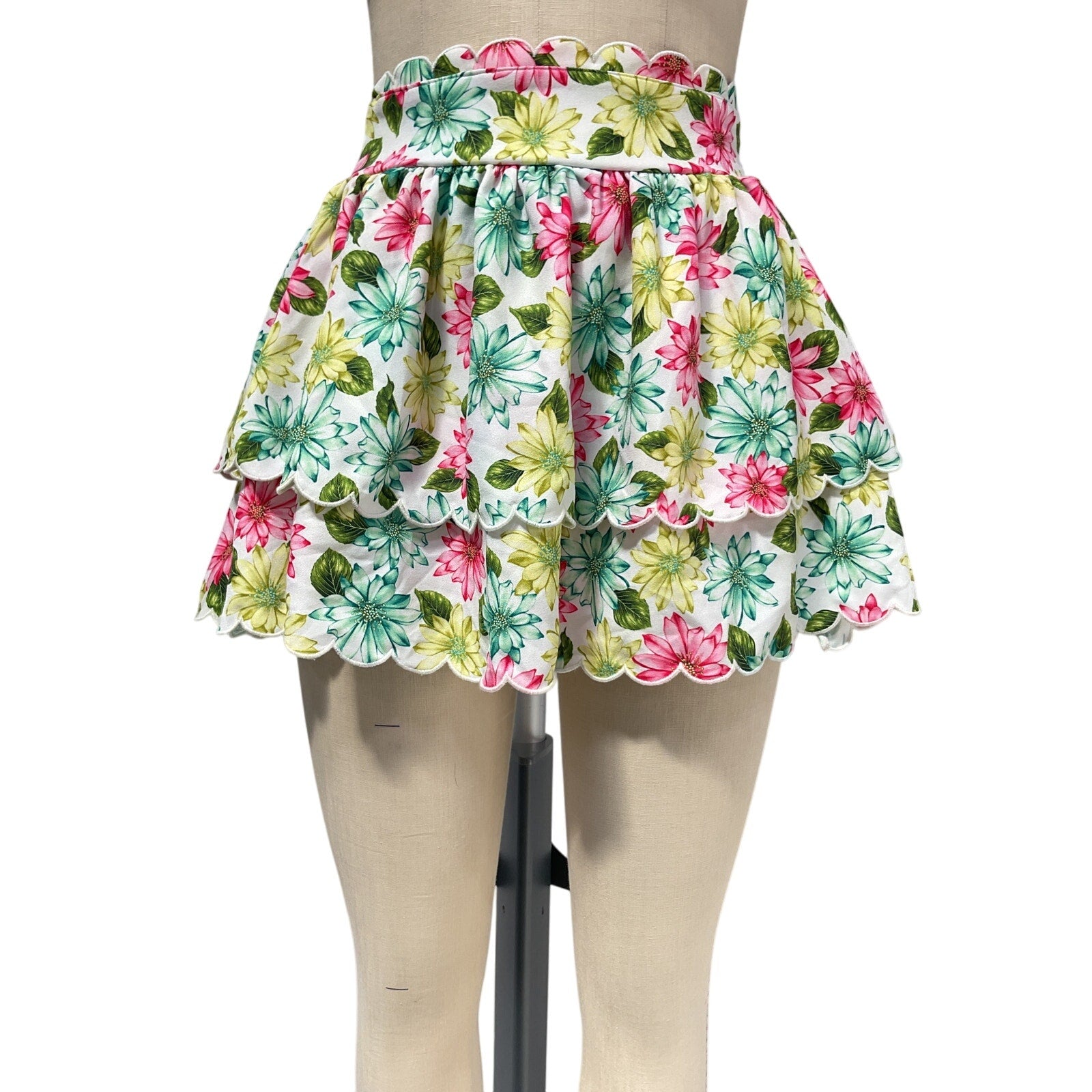 Agua Bendita x Revolve Pink Polyester Cooper Skirt Size S - NWT