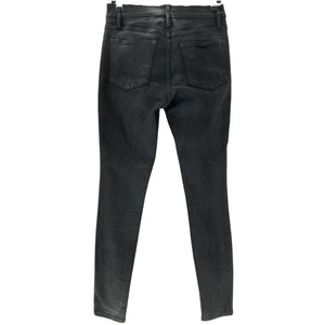 Frame Coated Black Le High Skinny Denim Jeans Size 27