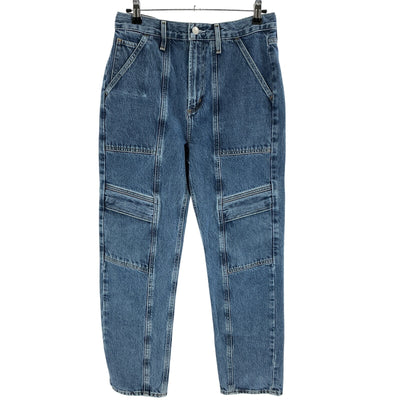 Agolde Classic Washed Blue Cooper Cargo Denim Jeans Size 26