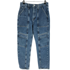 Agolde Classic Washed Blue Cooper Cargo Denim Jeans Size 26