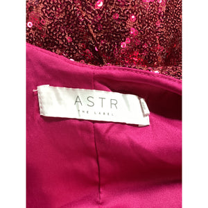 Astr The Label 'Blair' Pink Sequin Embellished Dress Size M