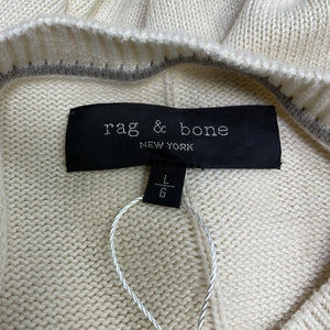 Rag & Bone Organic Cotton Cream Clarkson Sweater Size L