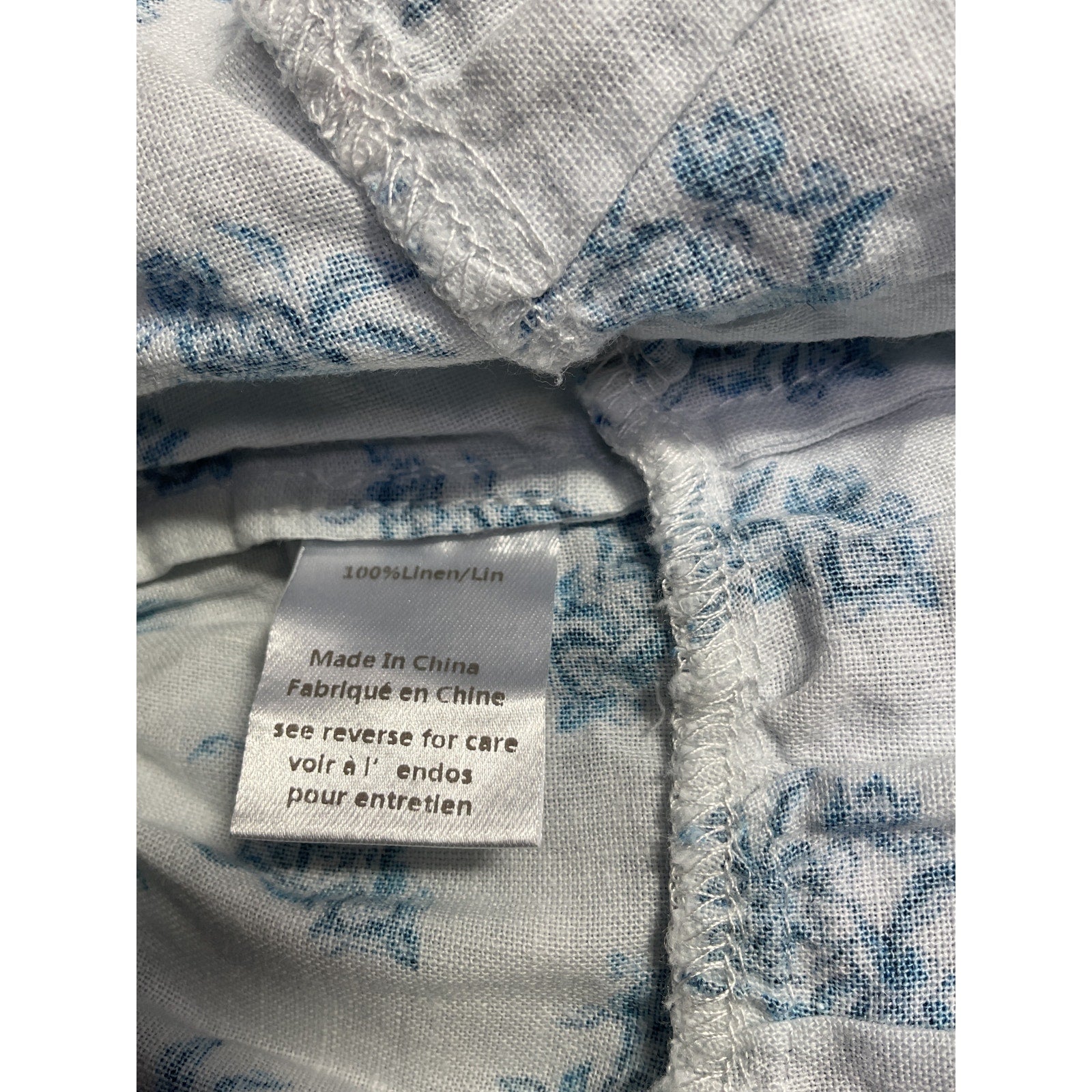Caroline 'Constas' White Linen Ruffle Short Size XS
