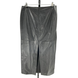 Lamarque Sleek Black Tyra Column Midi Skirt Size M