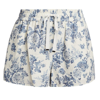Cami Nyc Linen Floral Blue Jillian Shorts Size XS