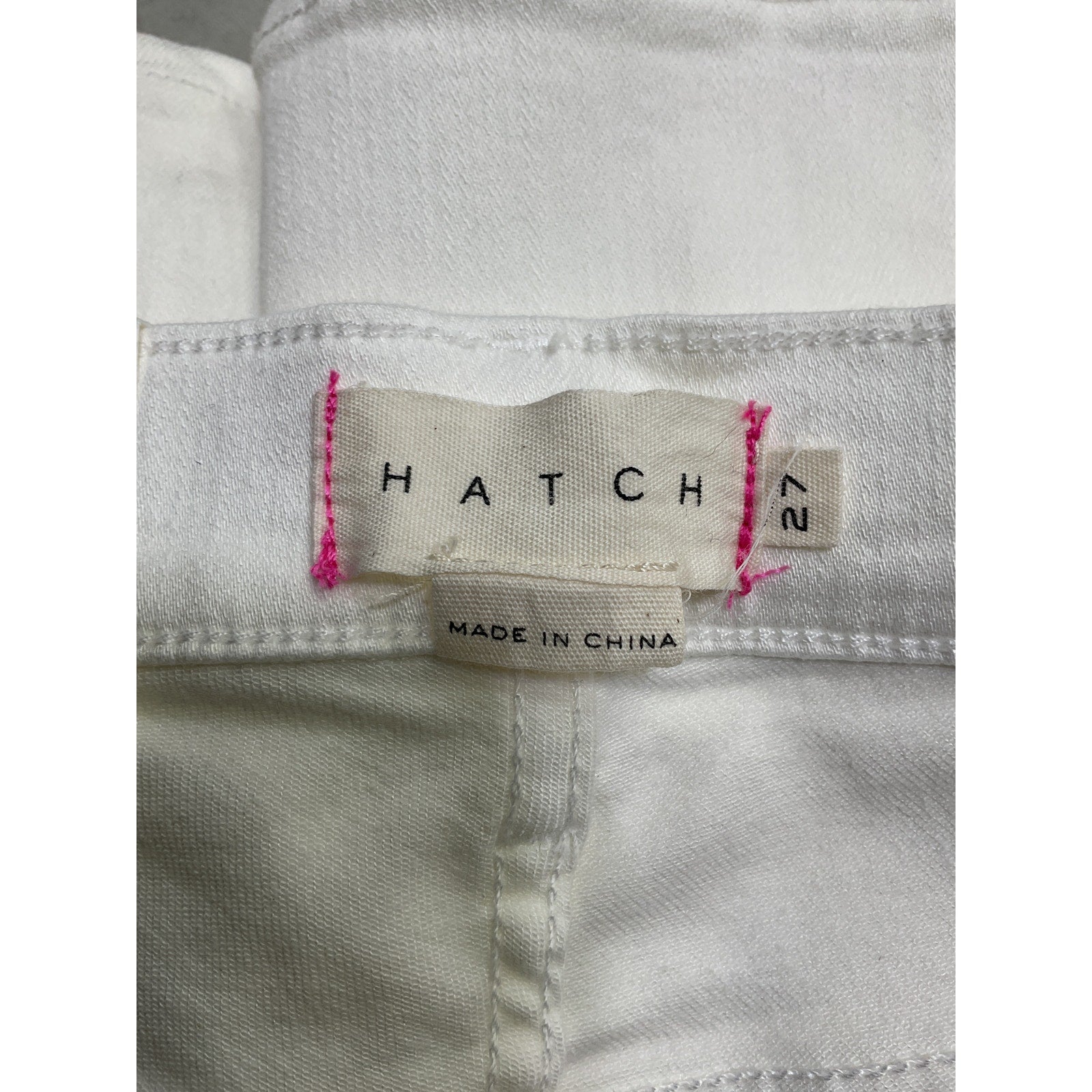 Hatch 'The Slim' True White Viscose Maternity Denim Jean Size 27