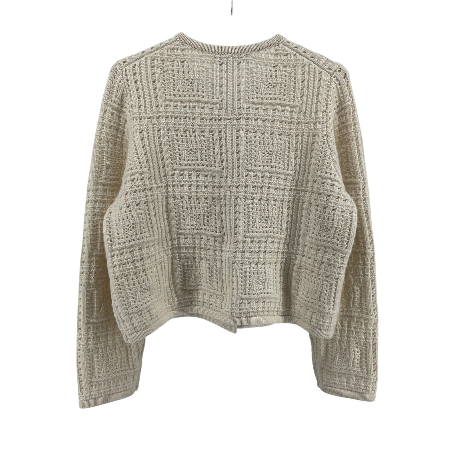 Nili Lotan 'Harry' Ivory Cashmere Cashmere Sweater Jacket Size L