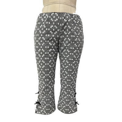 For Love & Lemons Embroidered Black Mimi Pants Size S